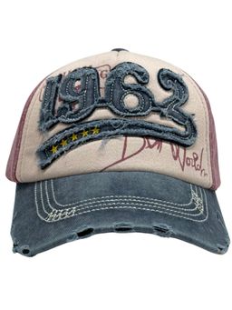 The Tie Hub - Navy Blue & Maroon Mens Vintage 1962 Snapback Baseball Cap