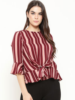 Gipsy - Striped Hues Knotted Top