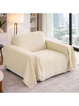 Story@Home - Beige Chenille Sofa Cover