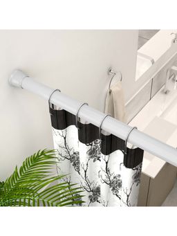 Story@Home - White Metal Shower Curtain Rod