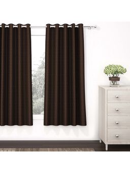 Story@Home - Brown Choco Polyester Blackout Door Curtain
