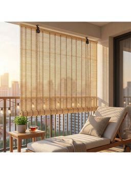 Story@Home - Beige Bamboo Window Roll Up Down Blind Curtain