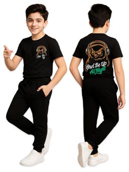 Kuchipoo - Boys Regular Fit Cotton T-Shirt and Joggers