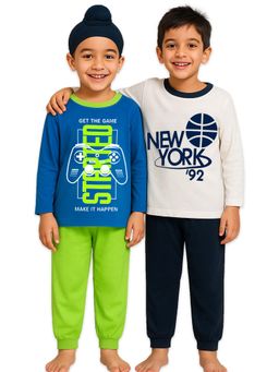 Kuchipoo - Boys Regular Fit Cotton T-Shirt and Joggers