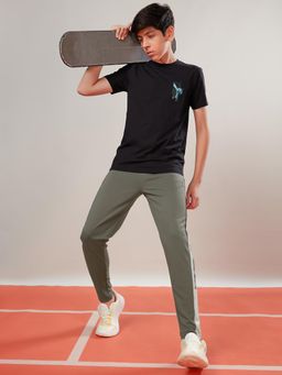 Technosport - Boys Solid Slim Fit Sports Trackpants with TECHNO DRY