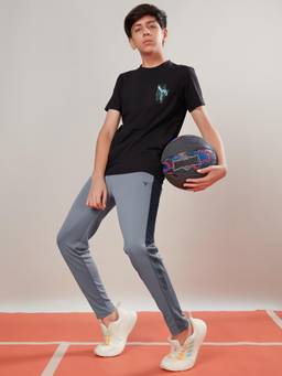 Technosport - Boys Solid Slim Fit Sports Trackpants with TECHNO DRY