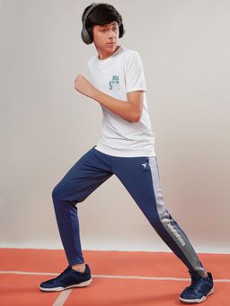 Technosport - Boys Solid Slim Fit Sports Trackpants with TECHNO DRY