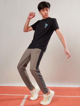 Technosport - Boys Solid Slim Fit Sports Trackpants with TECHNO DRY