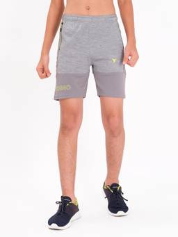 Technosport - Boys Melange Slim Fit Sports Shorts with TECHNO GUARD