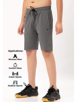 Technosport - Boys Solid Slim Fit Sports Shorts with TECHNO GUARD