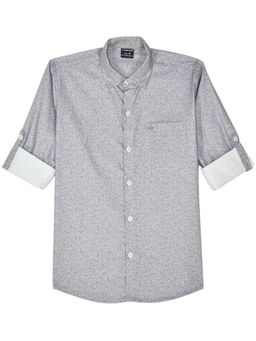 CHARCHIT - Boys Cotton Regular Fit Spread Collar Full Sleeves Printed Shirt