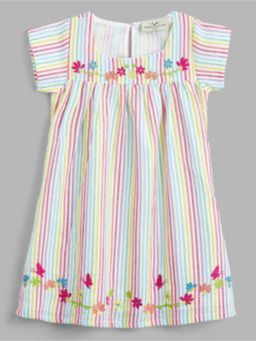 Fairies Forever - Multi Dress Half Sleeve With Embroidery