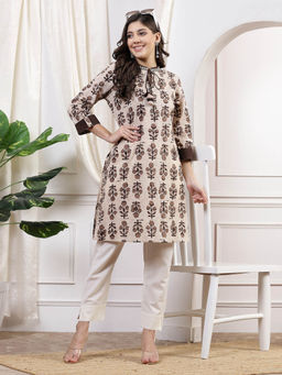 Nayam by lakshita - Womens Tunic Dress Brown