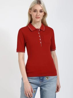 Tommy Hilfiger - Solid Slim Fit Cotton Polo T-Shirt