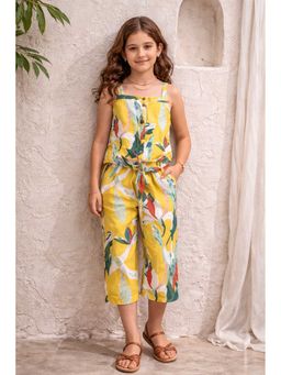 Aarika - Yellow Printed Sleeveless Co-ord Sets