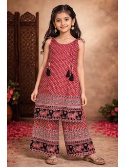 Aarika - Maroon Printed Sleeveless Co-ord Sets