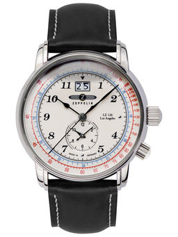 Zeppelin - LZ126 Dual Time Analog White Dial Mens Watch-86441