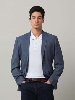 Arrow - Blue Men Zero Calorie Slim Fit Blazer