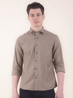 Cantabil - Brown Casual Shirt for Men