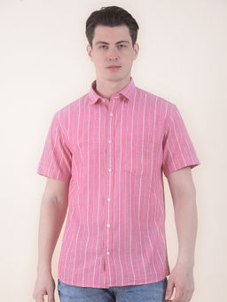 Cantabil - Pink Casual Shirt for Men
