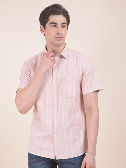 Cantabil - Peach Casual Shirt for Men