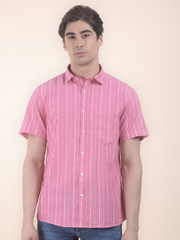 Cantabil - Pink Casual Shirt for Men