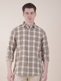 Cantabil - Brown Casual Shirt for Men