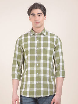 Cantabil - Green Casual Shirt for Men