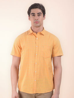 Cantabil - Mustard Casual Shirt for Men