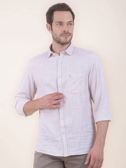 Cantabil - Beige Casual Shirt for Men
