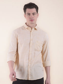 Cantabil - Yellow Casual Shirt for Men