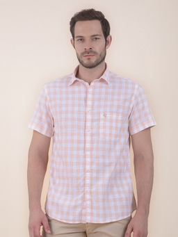 Cantabil - Peach Casual Shirt for Men