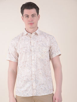 Cantabil - Peach Casual Shirt for Men