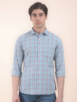 Cantabil - Blue Casual Shirt for Men