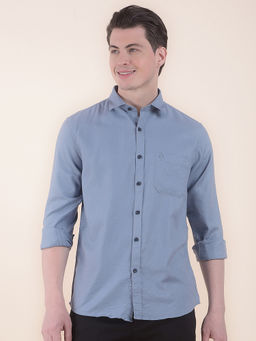 Cantabil - Blue Casual Shirt for Men