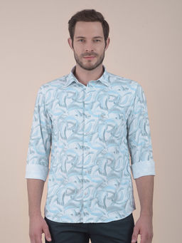 Cantabil - Blue Casual Shirt for Men