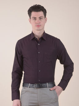 Cantabil - Wine Formal Shirt for Men