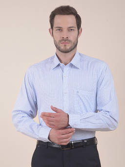Cantabil - Blue Formal Shirt for Men