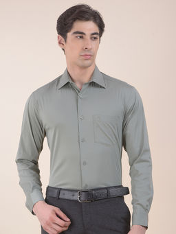Cantabil - Olive Formal Shirt for Men
