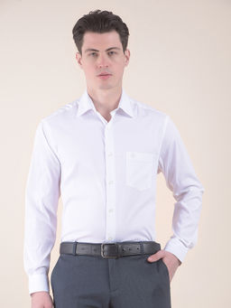 Cantabil - White Formal Shirt for Men