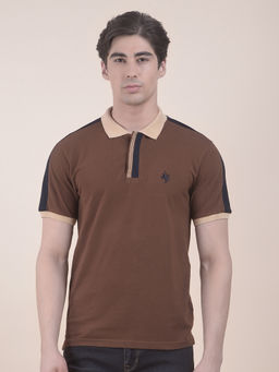 Cantabil - Brown Polo T-Shirt for Men