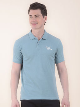 Cantabil - Blue Polo T-Shirt for Men