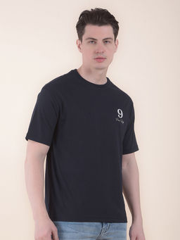 Cantabil - Navy blue Graphic T-Shirt for Men