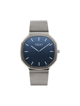 Obaku - Oktant Analog Blue Octagon Dial Men Watch - V253GXJLMJ