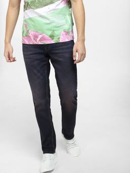 Jack & Jones - Men Solid Dark Blue Jeans