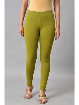 Elleven - Green Cotton Lycra Leggings