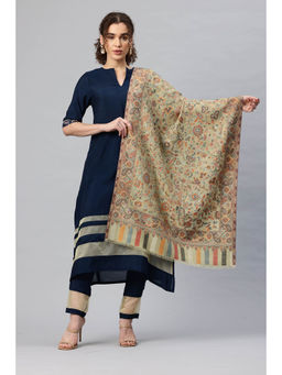 SWI STYLISH - Womens Pista Kani Woven Design Wool Stole