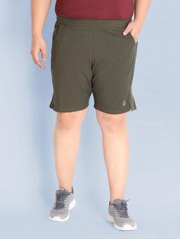 CHKOKKO - Men Plus Size Sports Workout Gym Olive Basketball Shorts