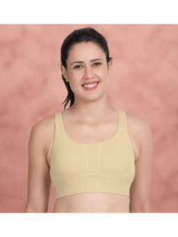 Shyaway - Gravel Skin Medium Impact Racerback Padded Sports Bra