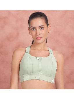 Shyaway - Bay Green Velcro Adjuster High Impact High Coverage Sports Bra